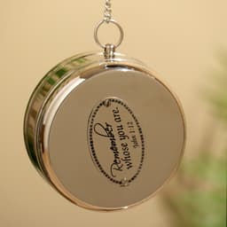 Настольные часы, 32×22 см, диаметр часов 8 см, латунь