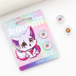 Серьги гвоздики Kawaii 1.5×1.5 см