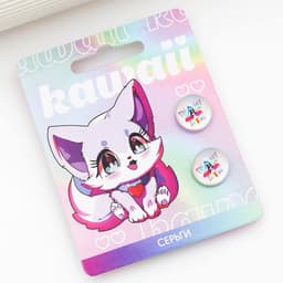 Серьги гвоздики Kawaii 1.5×1.5 см