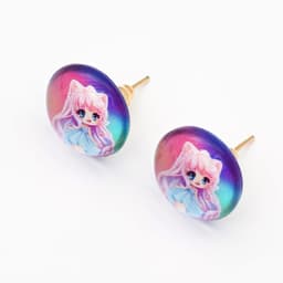 Серьги гвоздики «Яркого стиля» 1.5×1.5 см