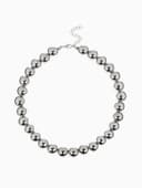 Бусы «Классика», крупные бусины, цвет серебро, 40 см