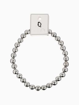 Бусы «Классика», крупные бусины, цвет серебро, 40 см