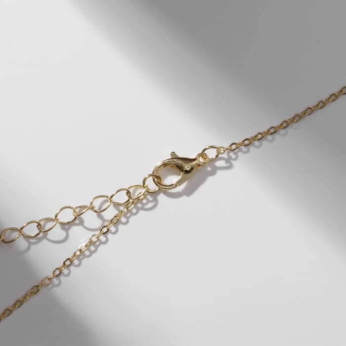 Кулон на цепочке «Прелесть», картошка, красно-жёлтый в золоте, 40 см