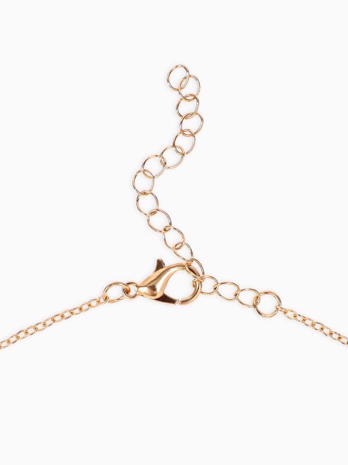 Кулон на цепочке «Прелесть», сердце, оберег, голубой в золоте, 40 см