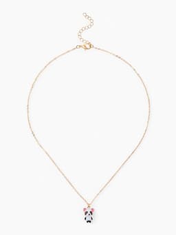 Кулон на цепочке «Прелесть», панда милый, бело-чёрный в золоте, 40 см