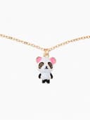 Кулон на цепочке «Прелесть», панда милый, бело-чёрный в золоте, 40 см
