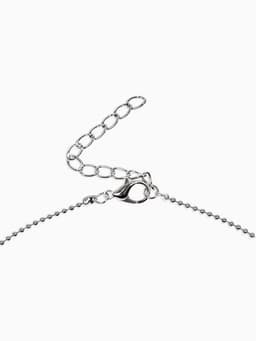 Кулоны парные «Кукла и платье», 40 см, розовые в серебре