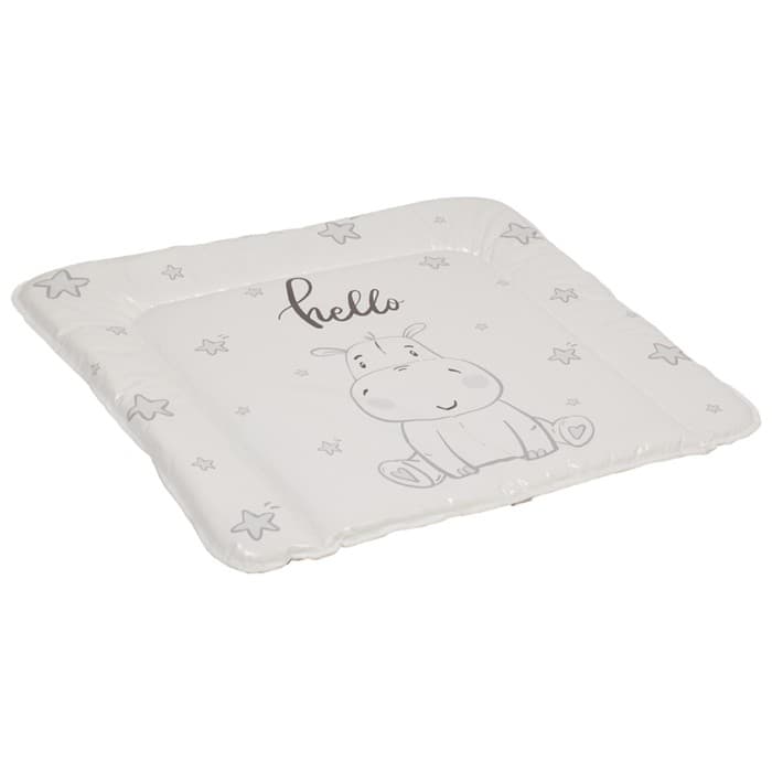 Матрас для пеленания Polini Kids «Бегемотик», на комод 65×65 см, цвет серый