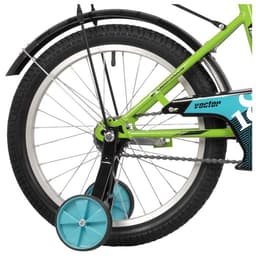 Велосипед детский Novatrack VECTOR, диаметр колёс 18", со съёмными колёсами, лаймовый