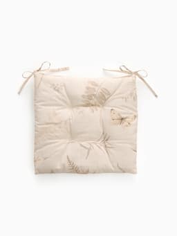 Подушка на стул «Этель» Flower herbarium, 42×42 см, 100% хлопок, репс 210 г/м²
