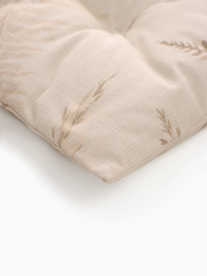 Подушка на стул «Этель» Flower herbarium, 42×42 см, 100% хлопок, репс 210 г/м²