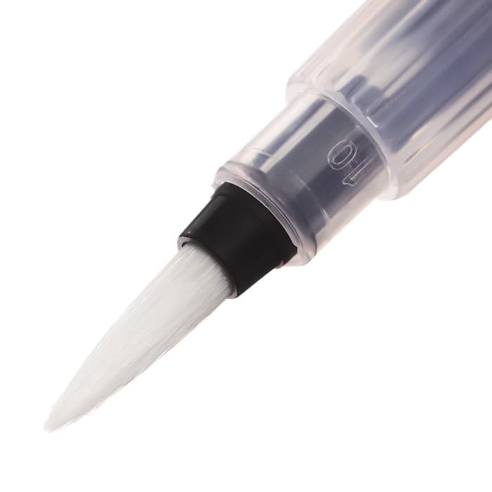 Набор кистей синтетика 10 штук заправленная тушью, 10 цветов