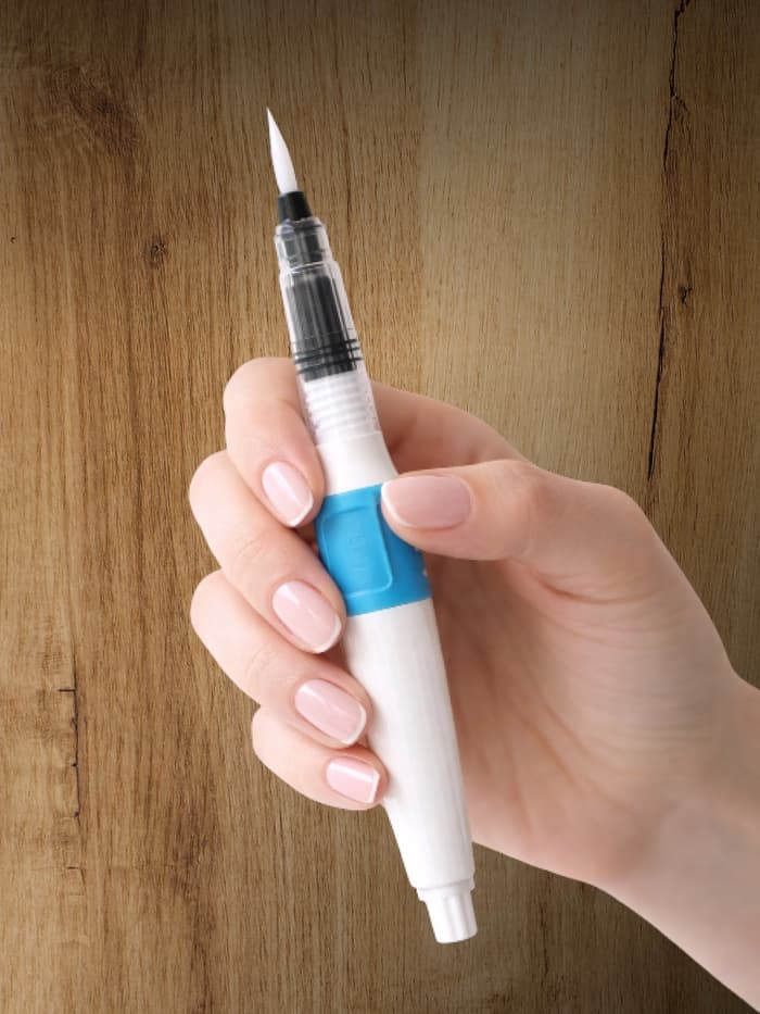 Кисть для каллиграфии, синтетика, MS - 011, круглая, с резервуаром для воды, туши, чернил