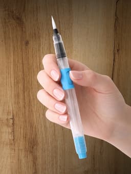 Кисть для каллиграфии, синтетика, MS - 016, круглая, с резервуаром для воды, туши, чернил