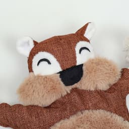 Игрушка текстильная с канатом «Бурундук» с пищалкой, шуршащая, 26×28 см