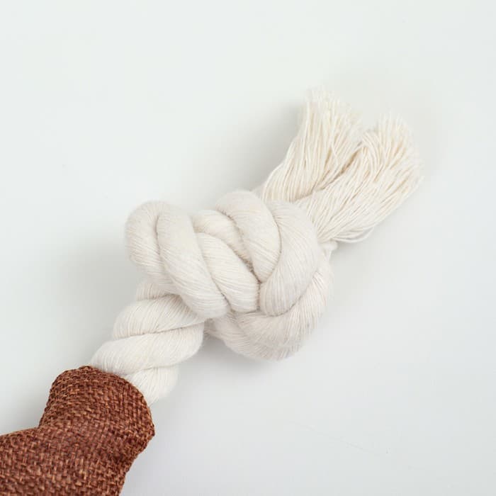 Игрушка текстильная с канатом «Бурундук» с пищалкой, шуршащая, 26×28 см