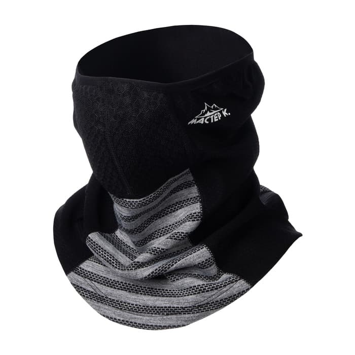Бафф мужской спортивный с фильтром «Мастер К», для защиты от ветра и пыли, серо-чёрный