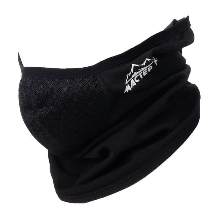 Бафф спортивный с фильтром «Мастер К», для защиты от ветра и пыли, чёрный