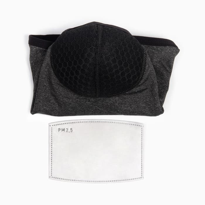 Бафф спортивный с фильтром «Мастер К», для защиты от ветра и пыли, серый