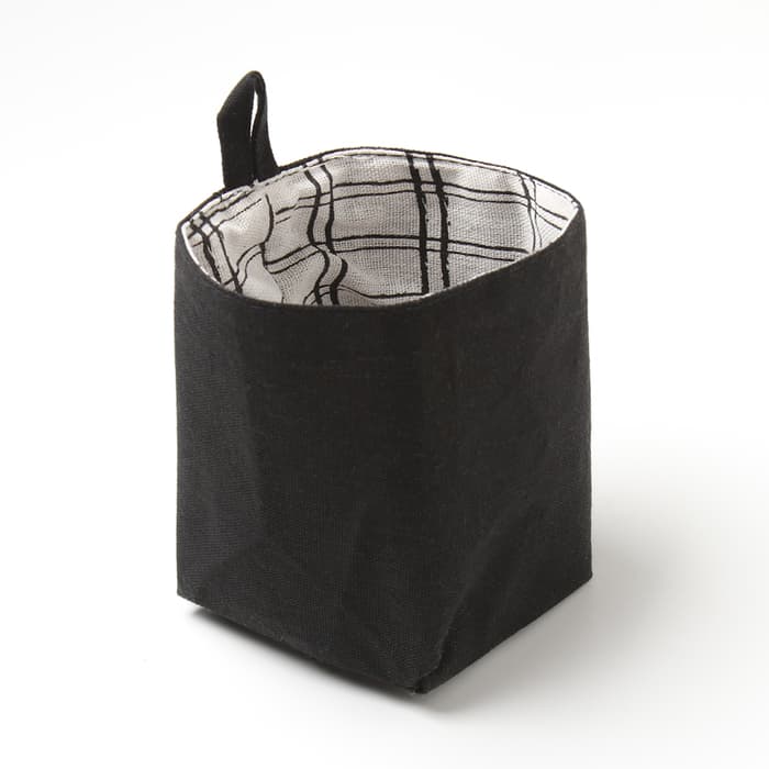 Текстильная корзинка «Этель» HOME, клетка, 10×12 см, хлопок 50%