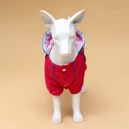 Комбинезон для собак, демисезонный, размер XS, ДС 21, Ог 29, ОШ 19 см, с сумкой, розовый