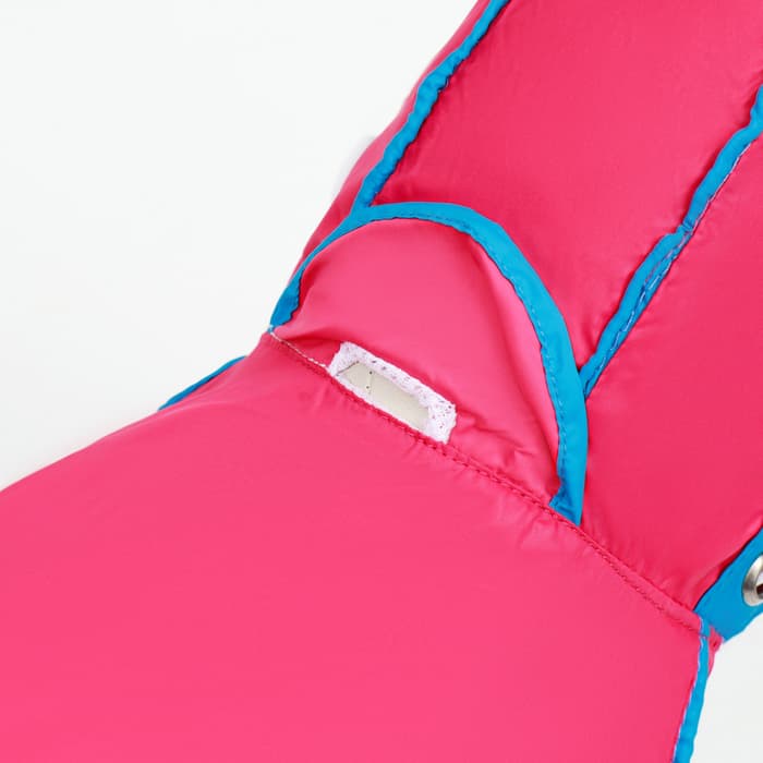 Комбинезон для собак, демисезонный, размер XS, ДС 21, Ог 29, ОШ 19 см, с сумкой, розовый