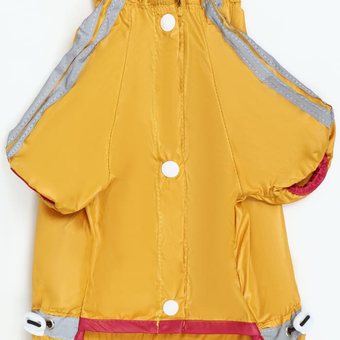 Комбинезон для собак, демисезонный, размер XS, ДС 17-19, Ог 27-29, ОШ 19-21 см, жёлтый