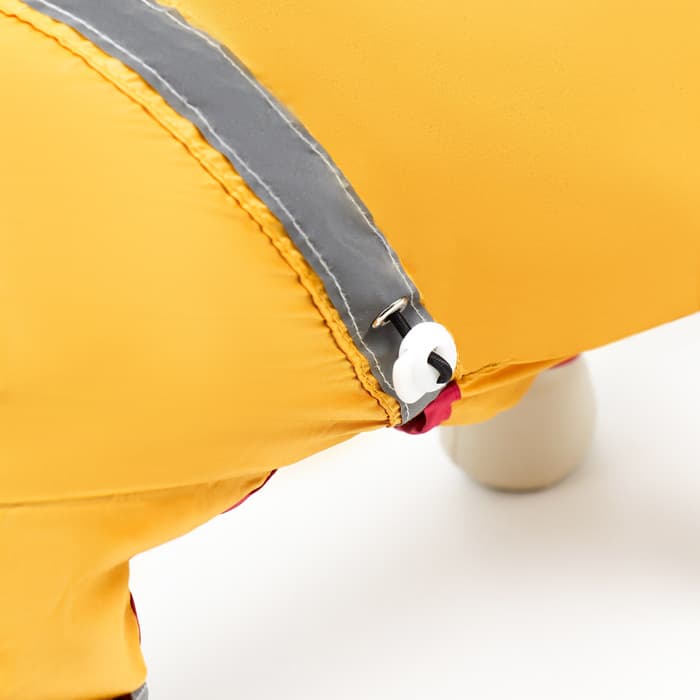 Комбинезон для собак, демисезонный, размер S, ДС 21-23, Ог 31-33, ОШ 23-25 см, жёлтый