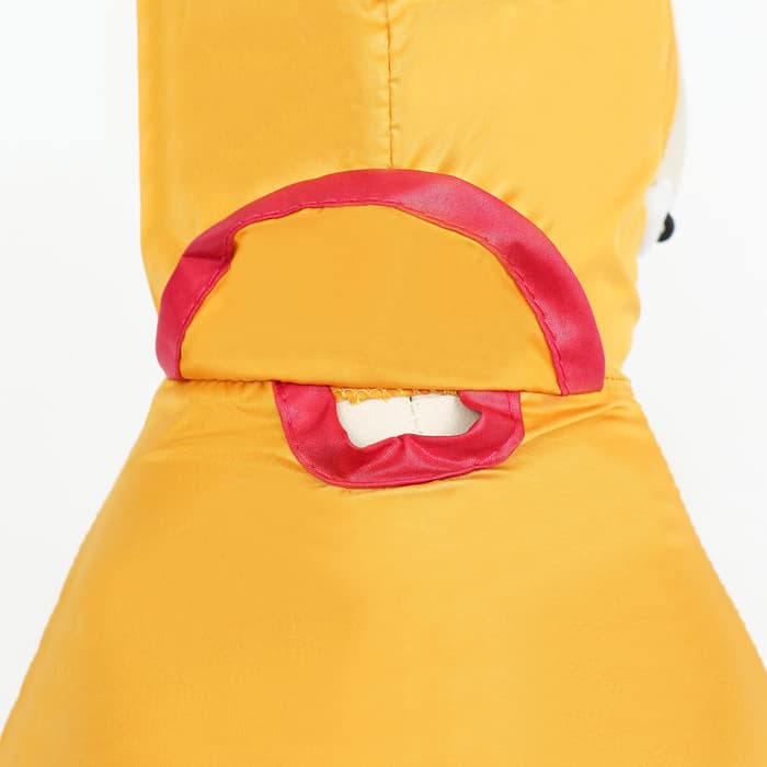 Комбинезон для собак, демисезонный, размер M, ДС 25-27, Ог 35-37, ОШ 27-29 см, жёлтый