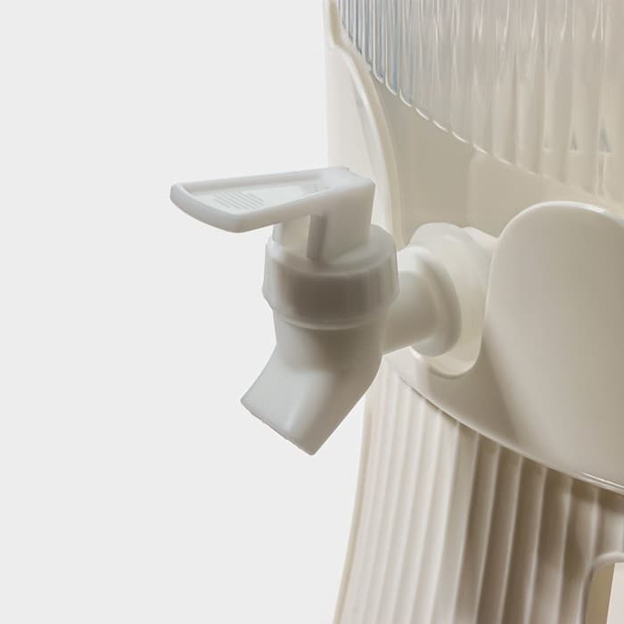 Диспенсер для напитков вращающийся Доляна «Графин», 4 отделения 1.6 л, 4 стакана 350 мл, белый