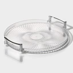 Диспенсер для напитков вращающийся Доляна «Графин», 4 отделения 1.6 л, 4 стакана 350 мл, белый