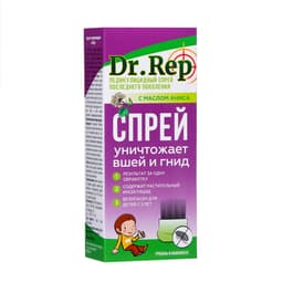 Спрей «Доктор Реп», средство педикулицидное с гребнем, 100 мл
