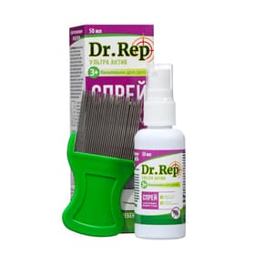 Спрей от вшей и гнид Dr. Rep «Ультра Актив», с гребнем, 50 мл