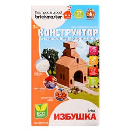 Конструктор керамический для детского творчества «Избушка» Brickmaster, 37 деталей