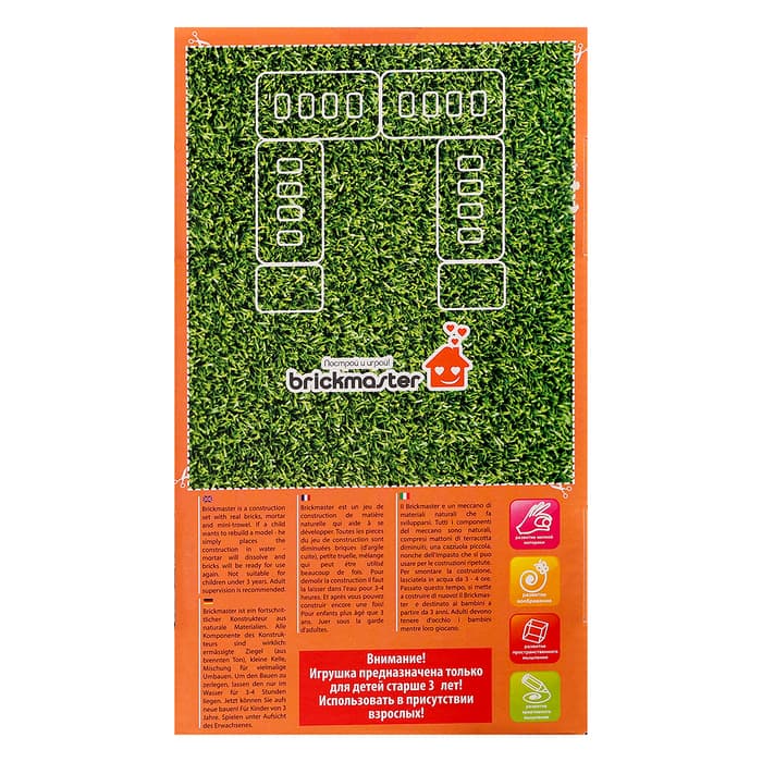 Конструктор керамический для детского творчества «Избушка» Brickmaster, 37 деталей