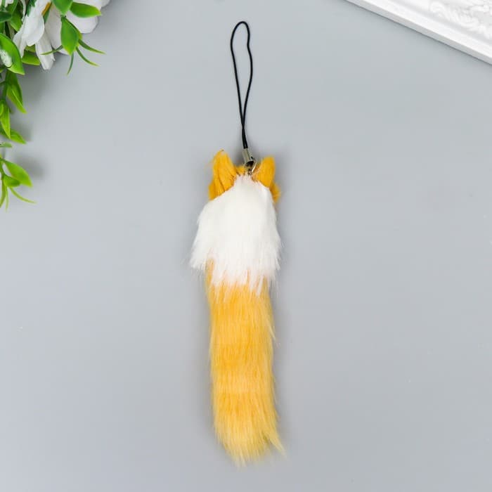 Брелок для ключей на подвеске «Пушистик. Лиса», на сумку, рюкзак, h=9 см, МИКС