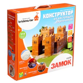 Конструктор керамический для детского творчества «Замок» Brickmaster, 514 деталей