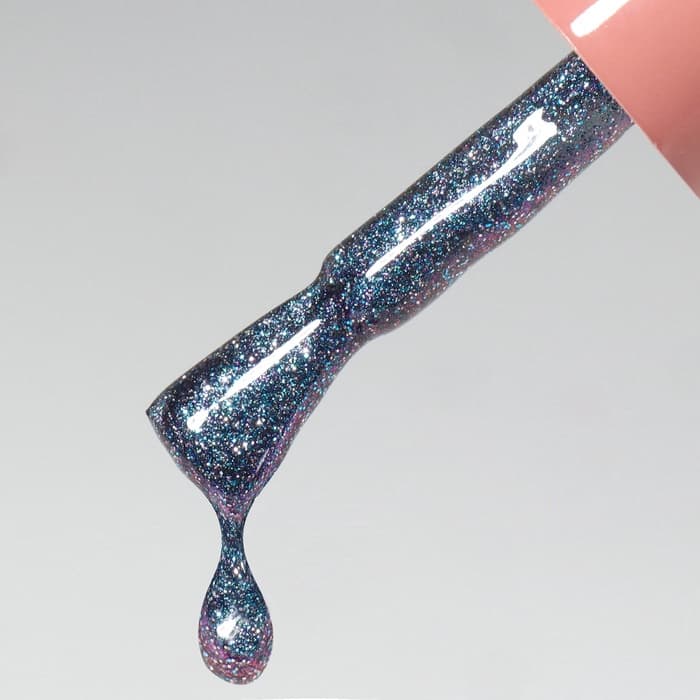 Гель лак для ногтей кошачий глаз, трехфазный, 10 мл, LED/UV, голубой (39)