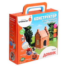 Конструктор керамический для детского творчества «Домик» Brickmaster, 99 деталей