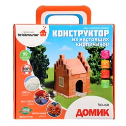 Конструктор керамический для детского творчества «Домик» Brickmaster, 99 деталей