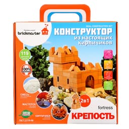 Конструктор керамический для детского творчества «Крепость» Brickmaster, 119 деталей