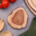 Подставка под кружку, цельная, срез, 8-10 см, можжевельник