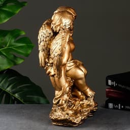 Фигура гипс «Ангел и Фея стоя», бронза, 20×30×36 см