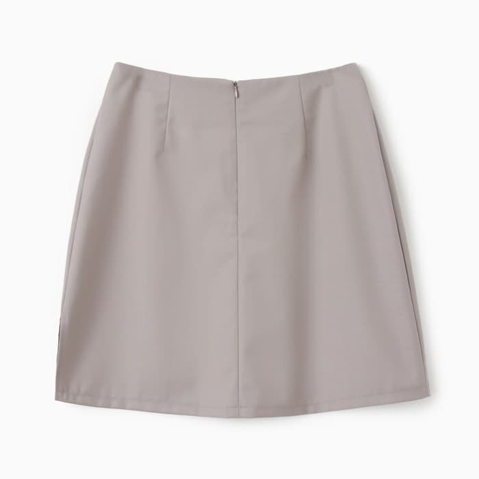 Юбка мини женская MINAKU: Casual Collection, бежевая, размер 50