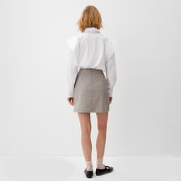 Юбка мини женская MINAKU: Casual Collection, бежевая, размер 50