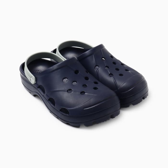 Сабо мужские «Ола», размер 45, фиолетово-синий, дымчато-серый