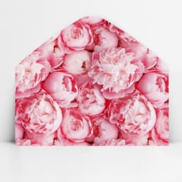 Конверт для денег «Пионы», 16.5×8 см