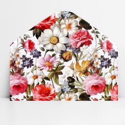 Конверт для денег «Цветы», 16.5×8 см