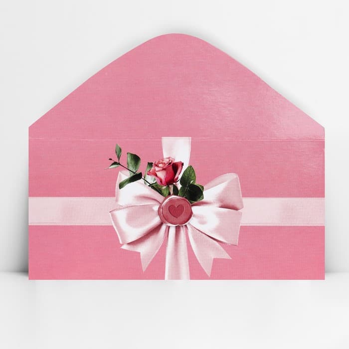 Конверт для денег «Бант розовый», 16.5×8 см