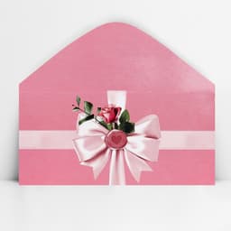 Конверт для денег «Бант розовый», 16.5×8 см